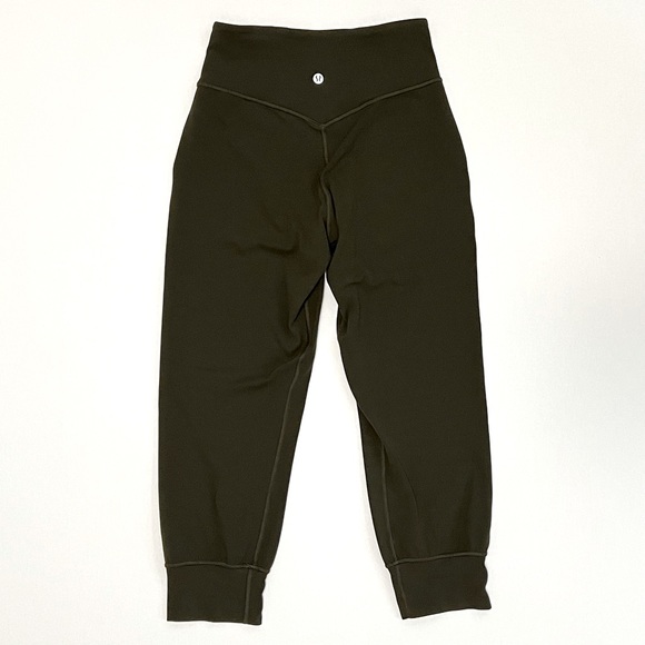 Lululemon Align Jogger Crop 23" 4/XS Dark Olive Green Cropped Pants Leggings OG - Picture 6 of 16
